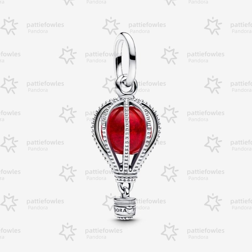 Pandora Hot Air Balloon Murano Glass Dangle Charm|Pendant